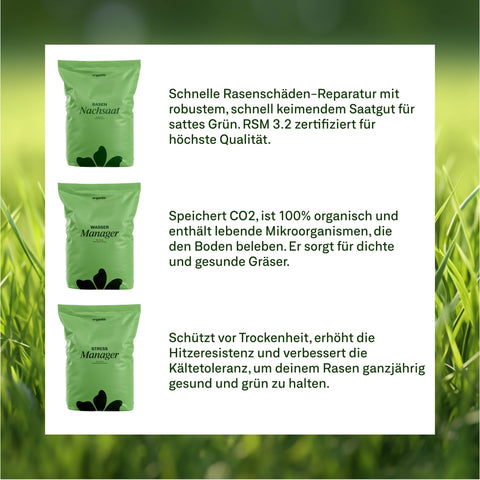 Das Traumrasen - Paket PLUS - organtic.com - Rasen, Pflanzen, Interior und mehr