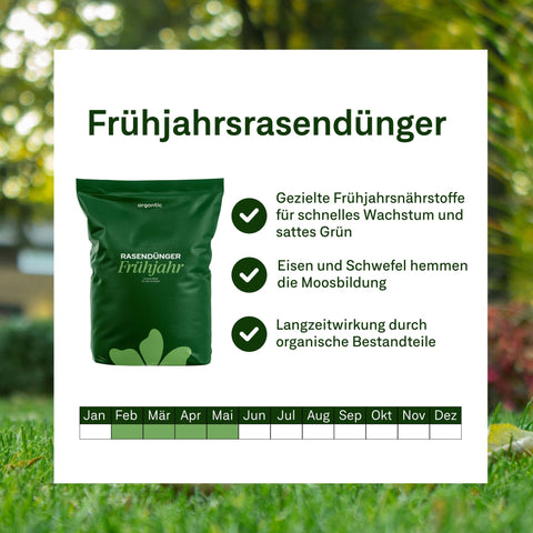 Frühjahr - Rasenset - organtic.com - Rasen, Pflanzen, Interior und mehr