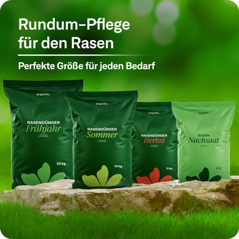 Frühjahrrasendünger - organtic.com - Rasen, Pflanzen, Interior und mehr