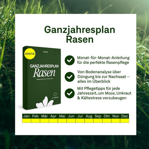 Herbst - Rasenset inkl. GRATIS Unkrautvernichter + PDF Ganzjahres - Pflegeplan - organtic.com - Rasen, Pflanzen, Interior und mehr