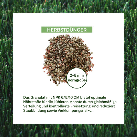 Herbstrasendünger - organtic.com - Rasen, Pflanzen, Interior und mehr