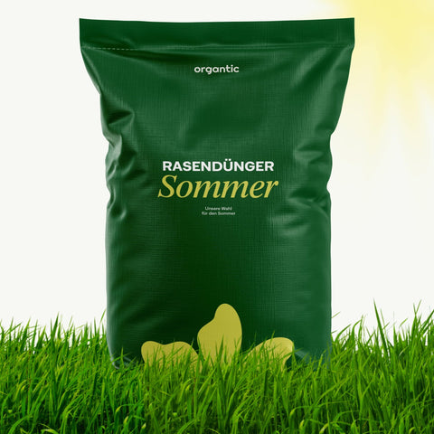 Sommerrasendünger - organtic.com - Rasen, Pflanzen, Interior und mehr